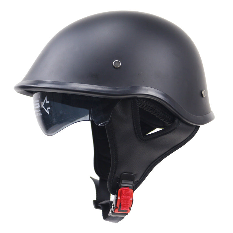 Klassischer leichter Motorradhelm mit verstellbarem Visier Brehn