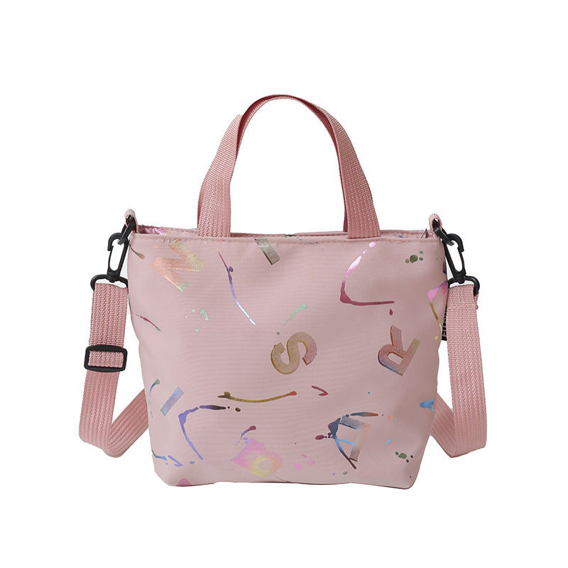 WoArtistic gemusterte Mini-Tote-Bag Brehn