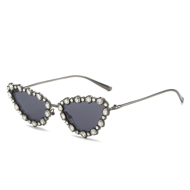 Herzförmige mit Strass verzierten Sonnenbrille Brehn
