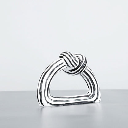 Künstlerische Keramische Knoten Skulptur