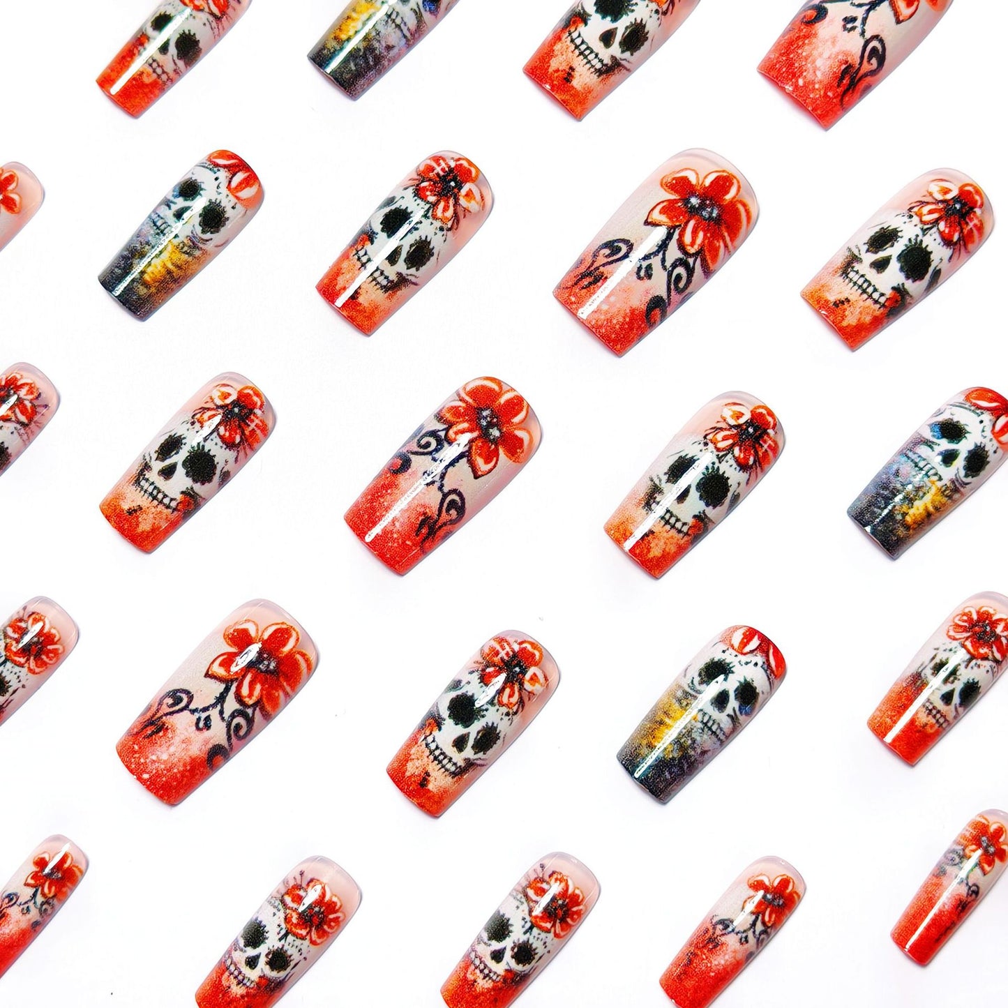 Kunstnägel Im Kreativem Totenkopf-Design Brehn