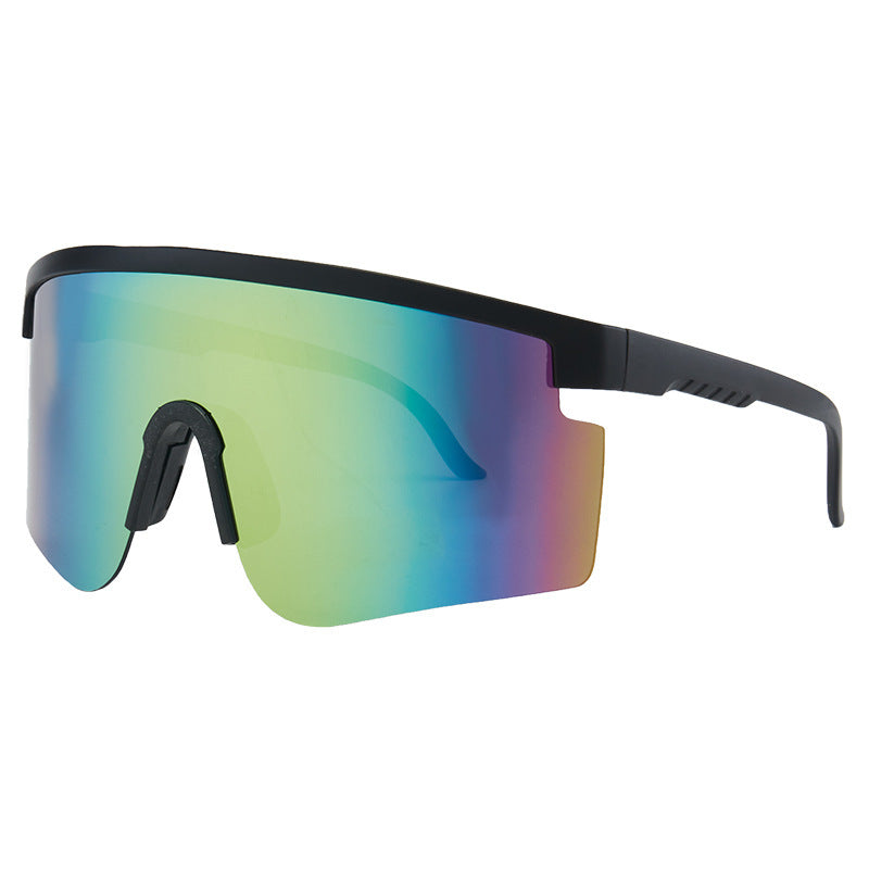 Damen Sportsonnenbrille mit trendigem Oversized-Rahmen und polarisierten Gläsern Brehn