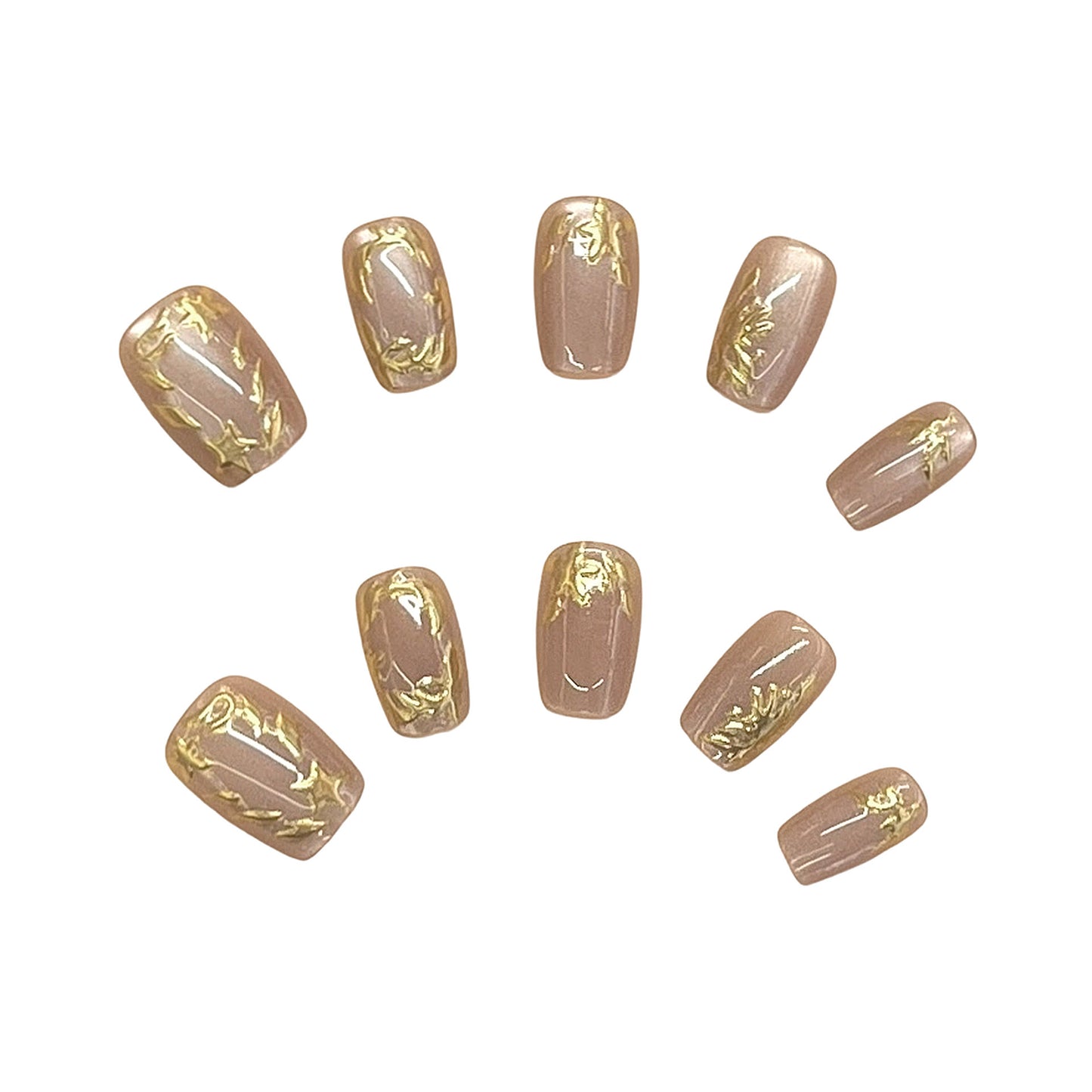 Elegantes Press-On Nagelset Brehn