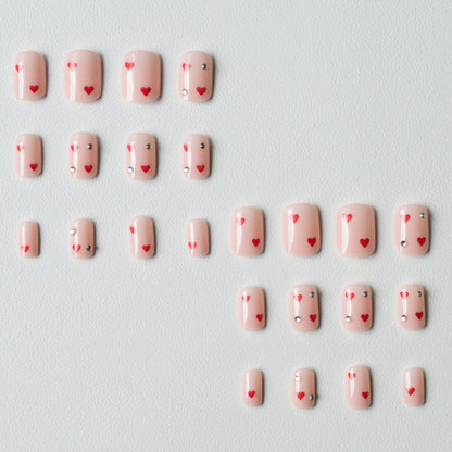 Herz-Muster Nagelkunst-Kit