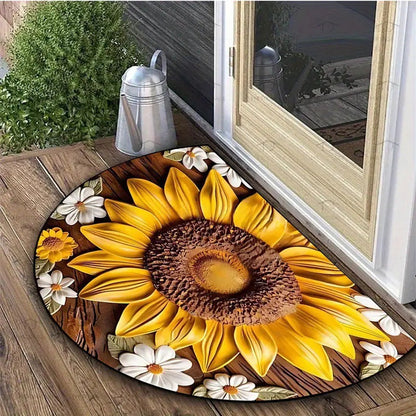 Blumenmuster Willkommensmatte Brehn