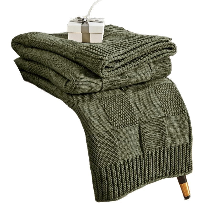 Strukturierte Strickdecke Brehn
