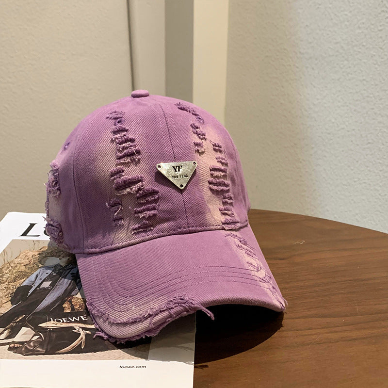 Damen Destroyed Denim Baseball Cap Brehn 1784084082