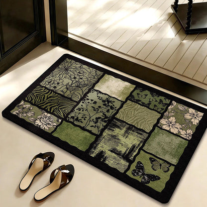 Künstlerischer Patchwork-Teppich