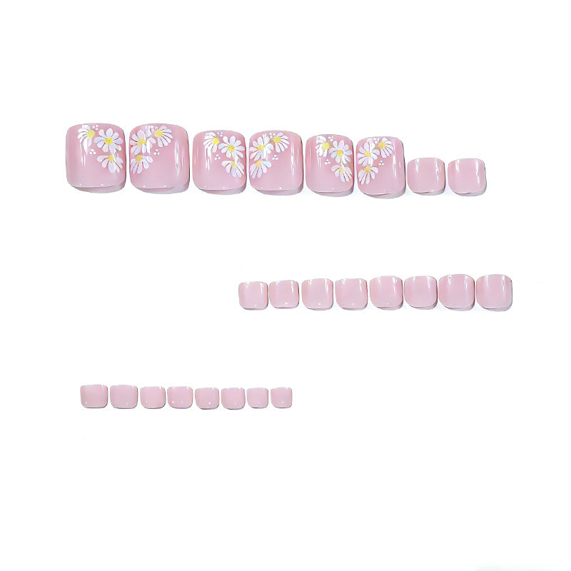 Floral Nail Art Pediküre Brehn