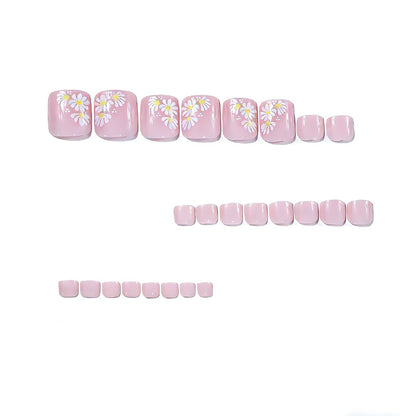 Floral Nail Art Pediküre Brehn