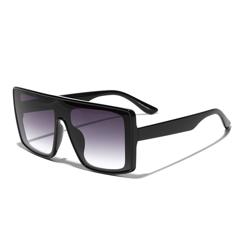 Damen oversized quadratische Sonnenbrille mit luxuriösem Schildpatt-Design Brehn