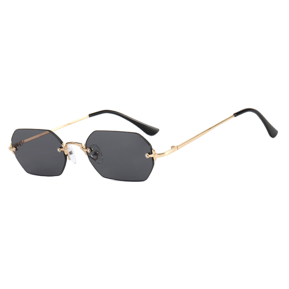 Damen modische Sonnenbrille mit innovativem hexagonalen Design und UV-Schutz Brehn