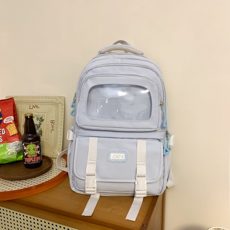 Multifunktionaler transparenter Schulrucksack