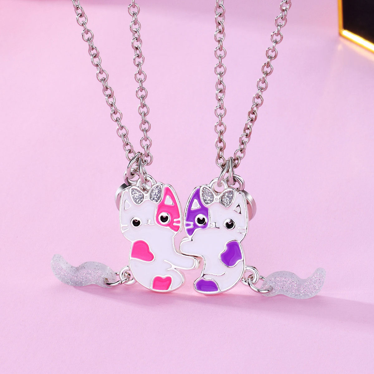 Freundschaft Katze Charm Halskette Brehn