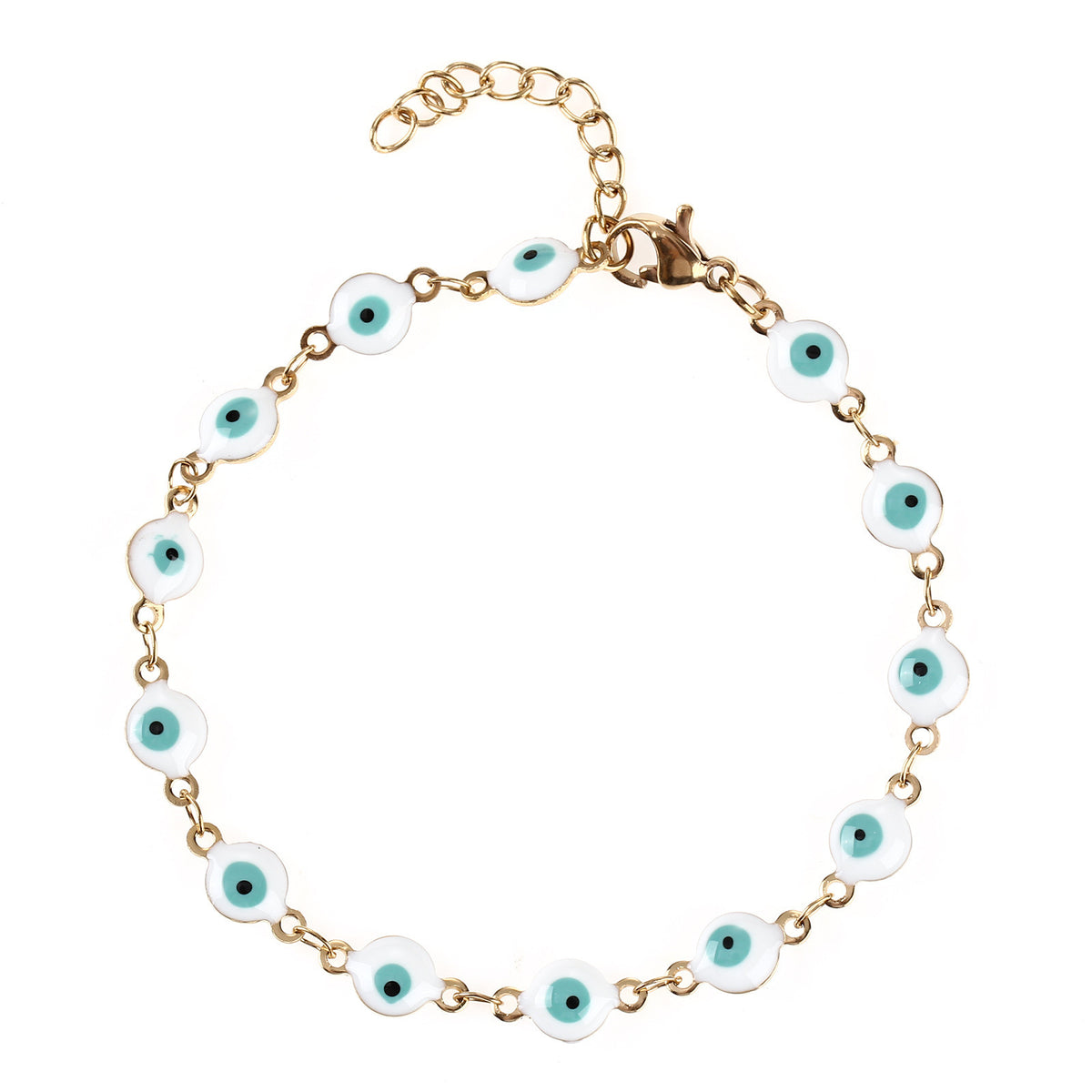 Buntes böse Augen Charm Armband Brehn