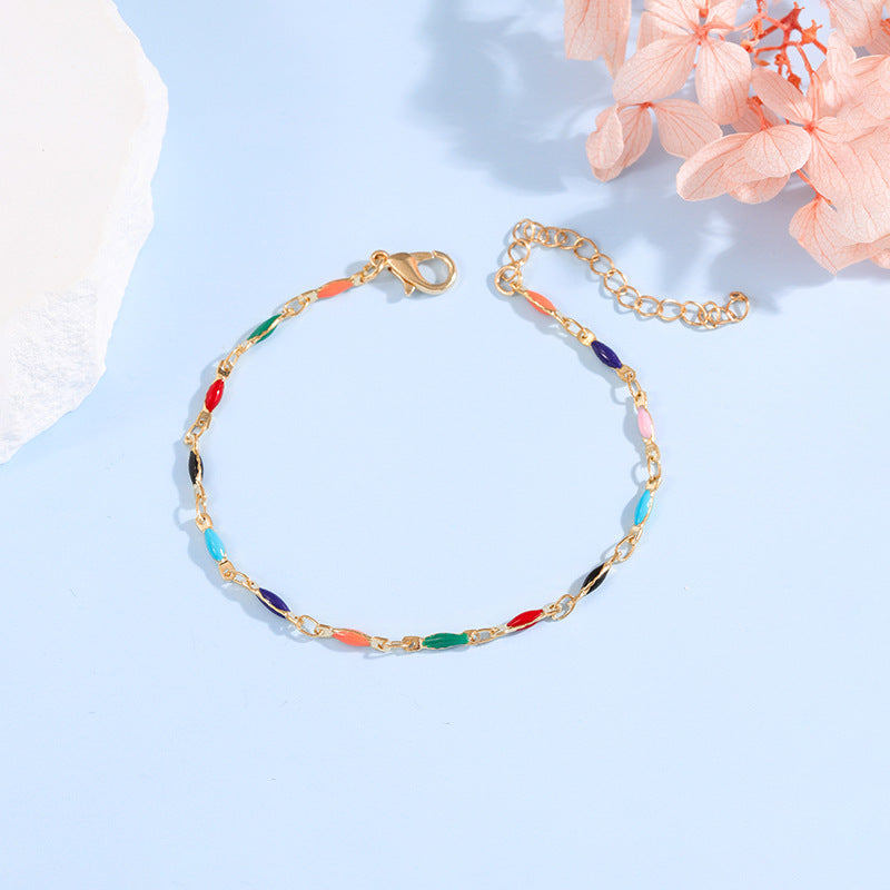 Elegante verstellbare Edelstein-Kettenarmband Brehn