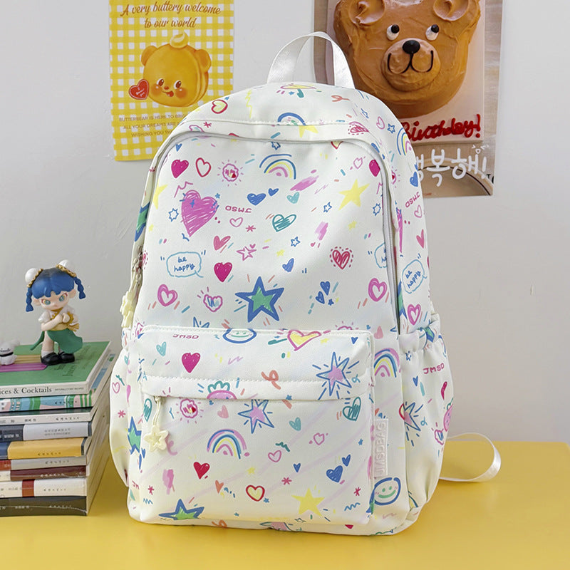 Cartoon-Themen Multi-Taschen Schul-Rucksack