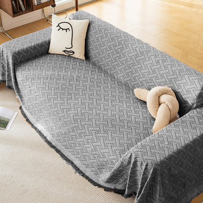 Strukturierte gewebte Sofa-Wurfdecke