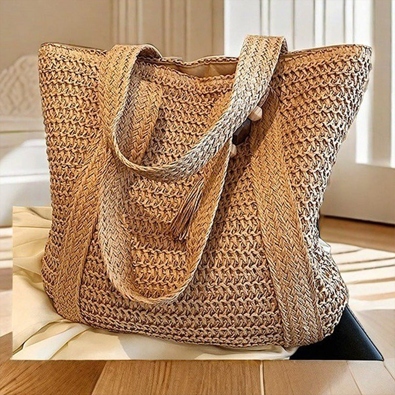 Handgefertigte Strandtasche Aus Hochwertigem Naturmaterial Brehn