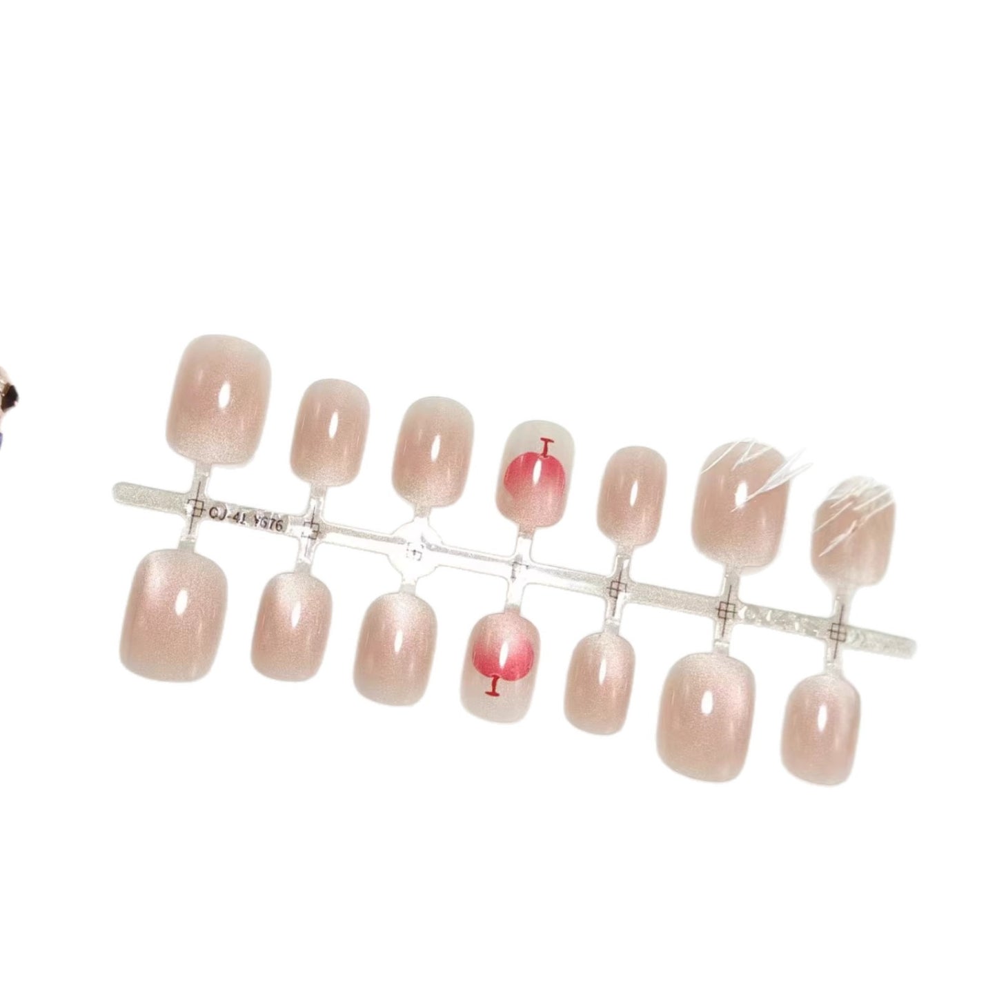 Elegante Kunstnägel mit Glitzer- und Cocktail-Design Brehn