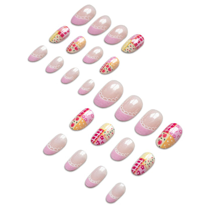 Künstlerisches Patchwork Nagelkunst Kit