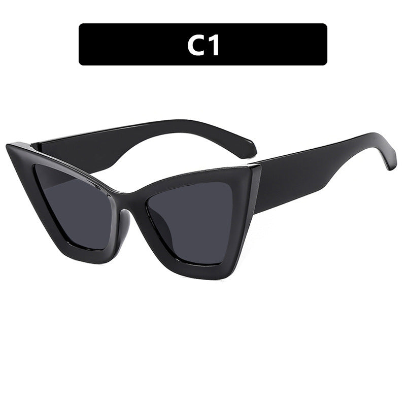 Damen Cat-Eye Sonnenbrille mit einzigartigem Wellenrahmen Brehn