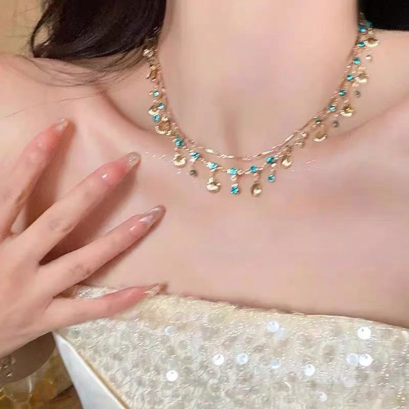 Elegante Edelsteinkette Brehn