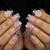 Elegante dekorative Acryl Press-On Nagelkunst Brehn