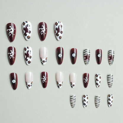 Künstlerisches Tierdruck Nageldesign-Set