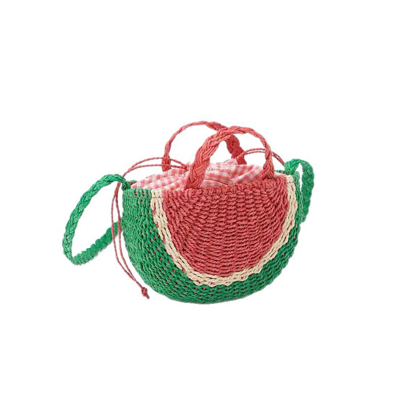 Damen Handgefertigte Umhängetasche im fröhlichen Wassermelonen-Design Brehn