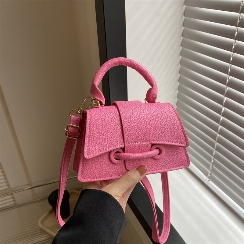 WoLuxurious Texturierte Leder Schultertasche Brehn