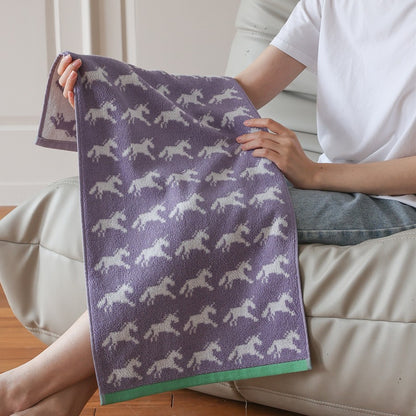 Kuscheldecke mit Teddy-Jacquardmuster und extra-weichem Frottee