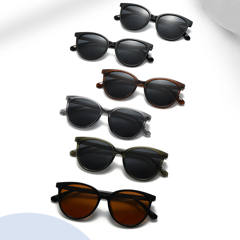 Damen Cat-Eye Sonnenbrille mit trendigem Leopardenmuster und robustem Rahmen Brehn