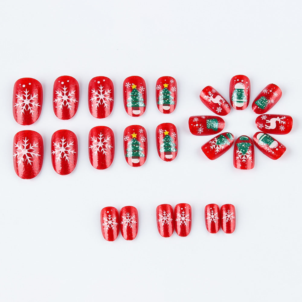 Festliches Feiertags-Nagelkunst-Design Brehn