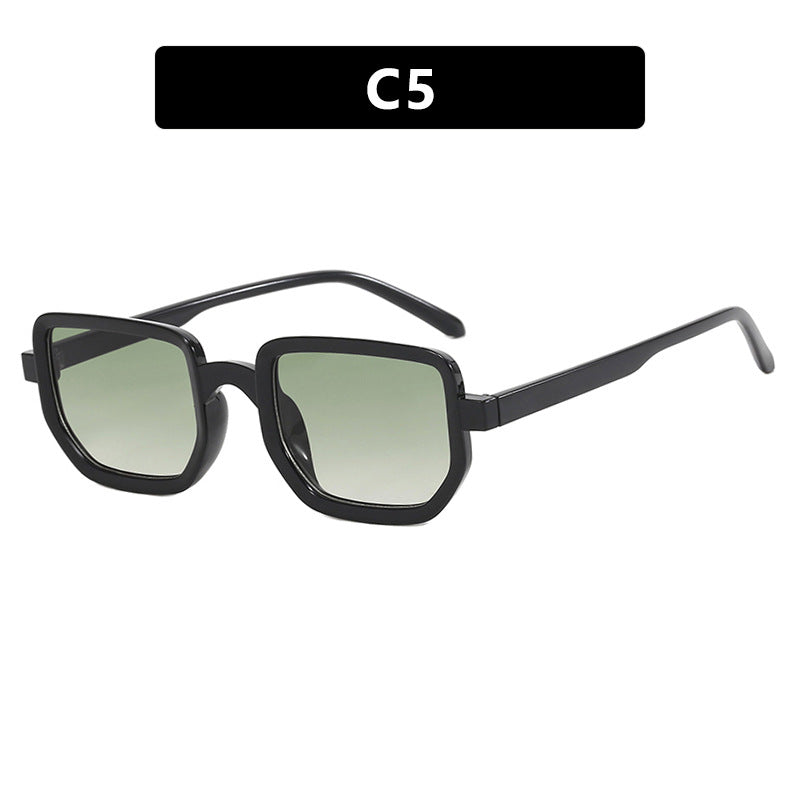 Damen geometrische Sonnenbrille mit modischem Rahmen und schützenden Gläsern Brehn