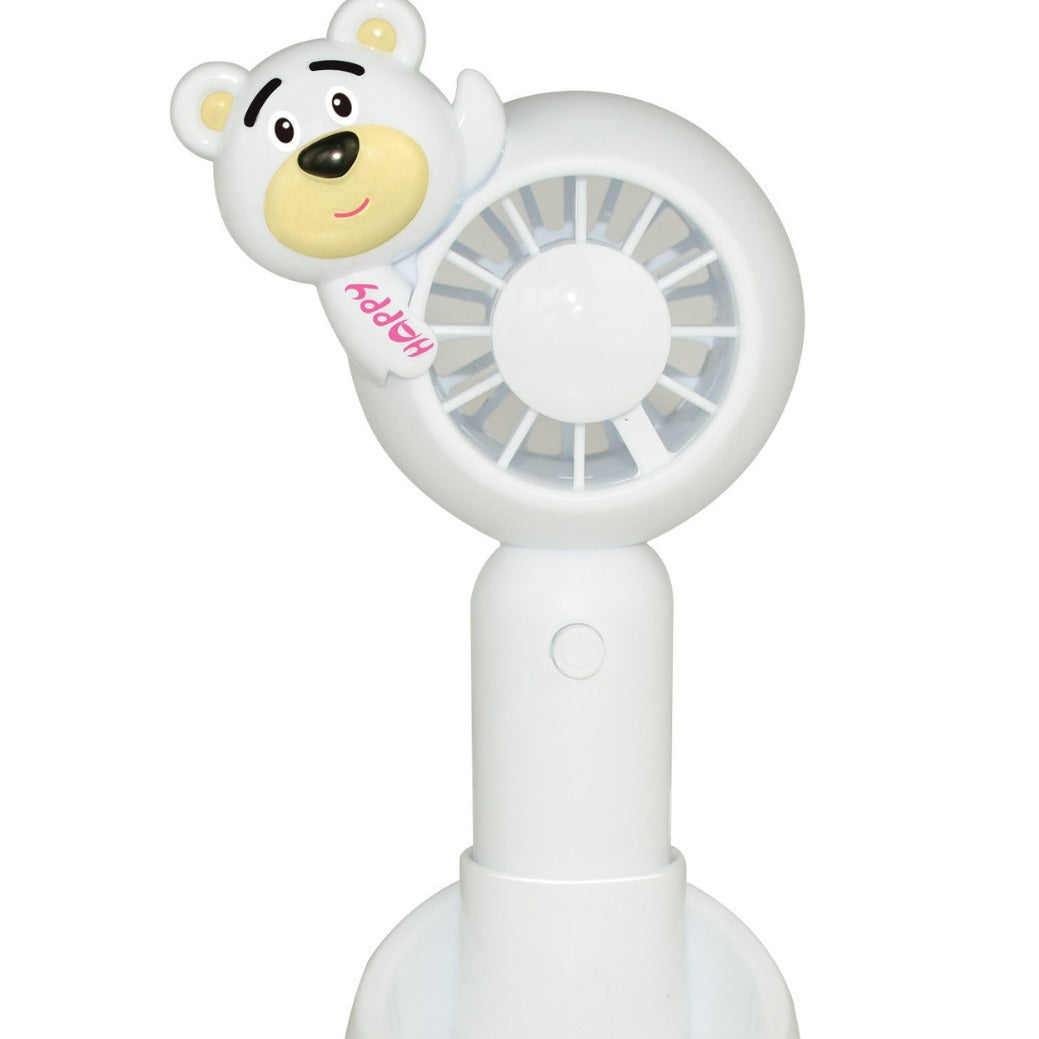 Unisex Tragbarer Handventilator mit Tiermotiv und LED-Lichtfunktion Brehn