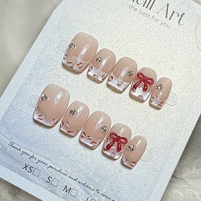 Handgemachtes Press-On Nagelset Brehn