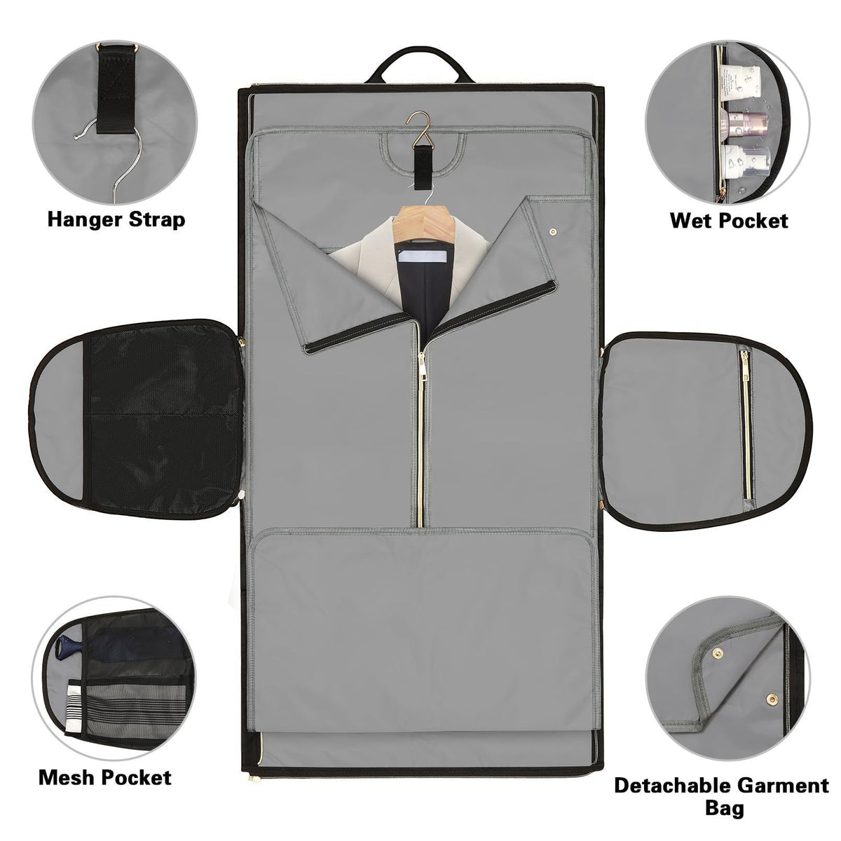 Professionelle Bekleidungs Reisetasche Brehn