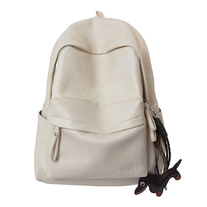 Lässiger Leder Schulrucksack Brehn
