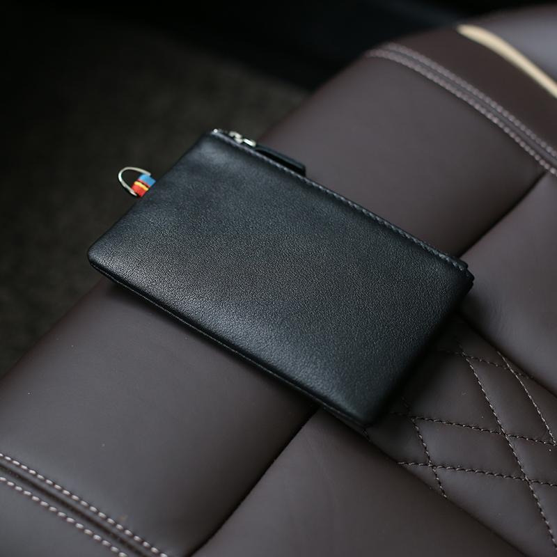 Reißverschluss Leder Kartenhalter Brehn