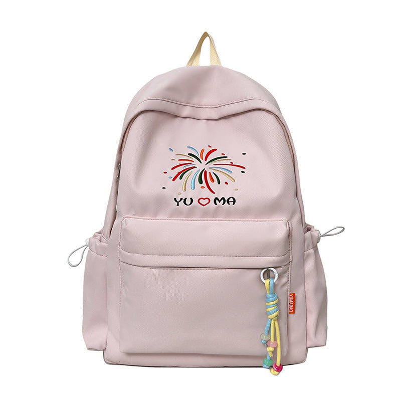 Lässiger bestickter Rucksack