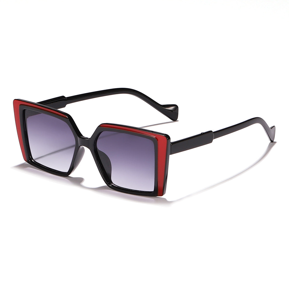 Damen elegante quadratische Sonnenbrille mit verspiegelt Gläsern Brehn