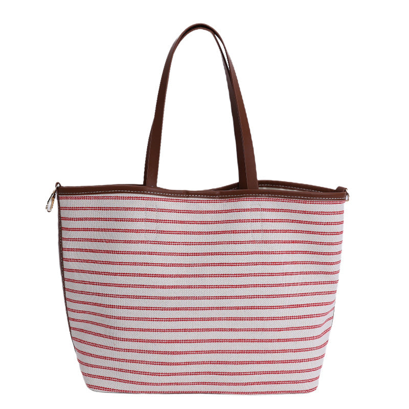 Wiederverwendbare gestreifte Strandtasche Brehn