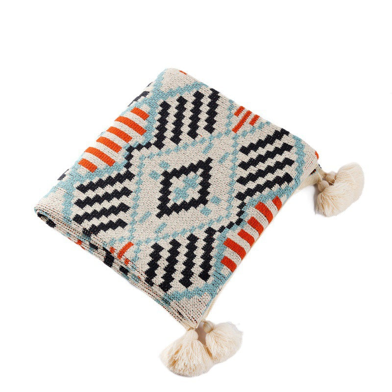 Aztekisches gemustertes Strickwurfdecke Brehn