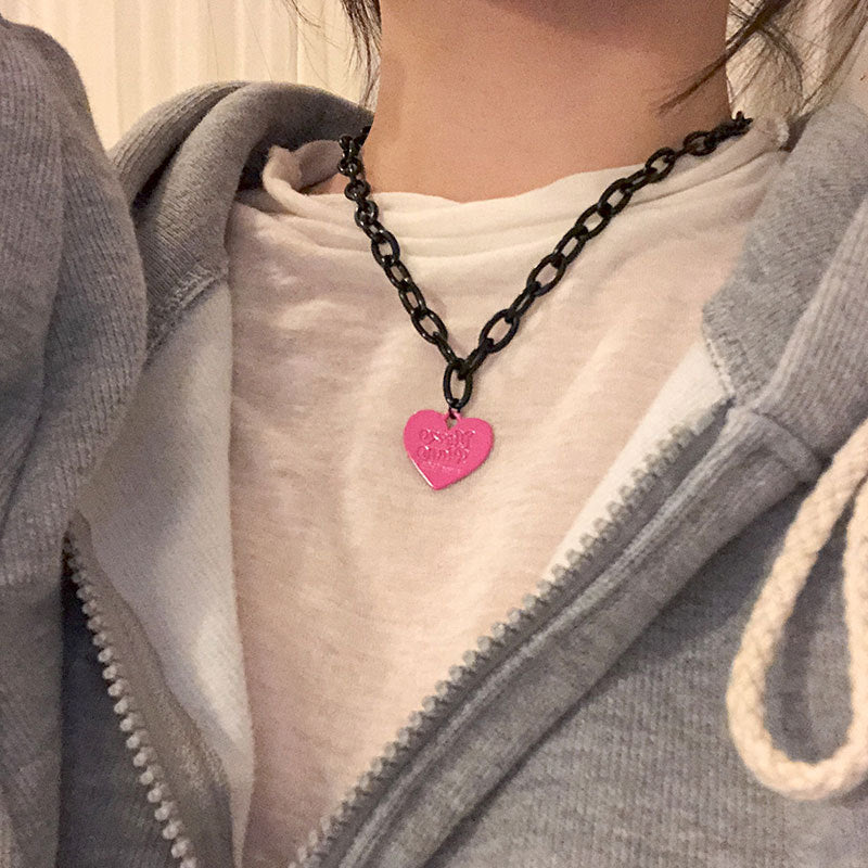 Herz Anhänger Choker Halskette Brehn