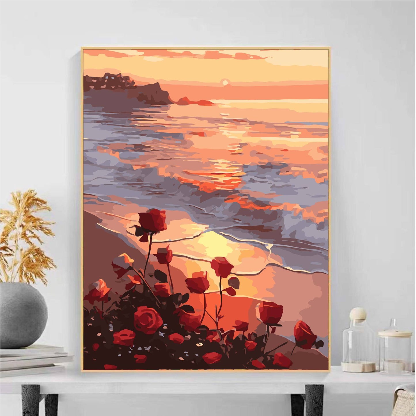 Szenische Ozean Sonnenuntergang Wandkunst Brehn