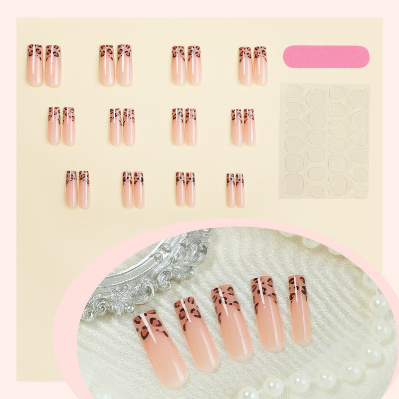 Stylisches Leopard-Print Press-On-Nagel-Set Brehn