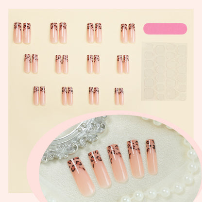 Stylisches Leopard-Print Press-On-Nagel-Set Brehn
