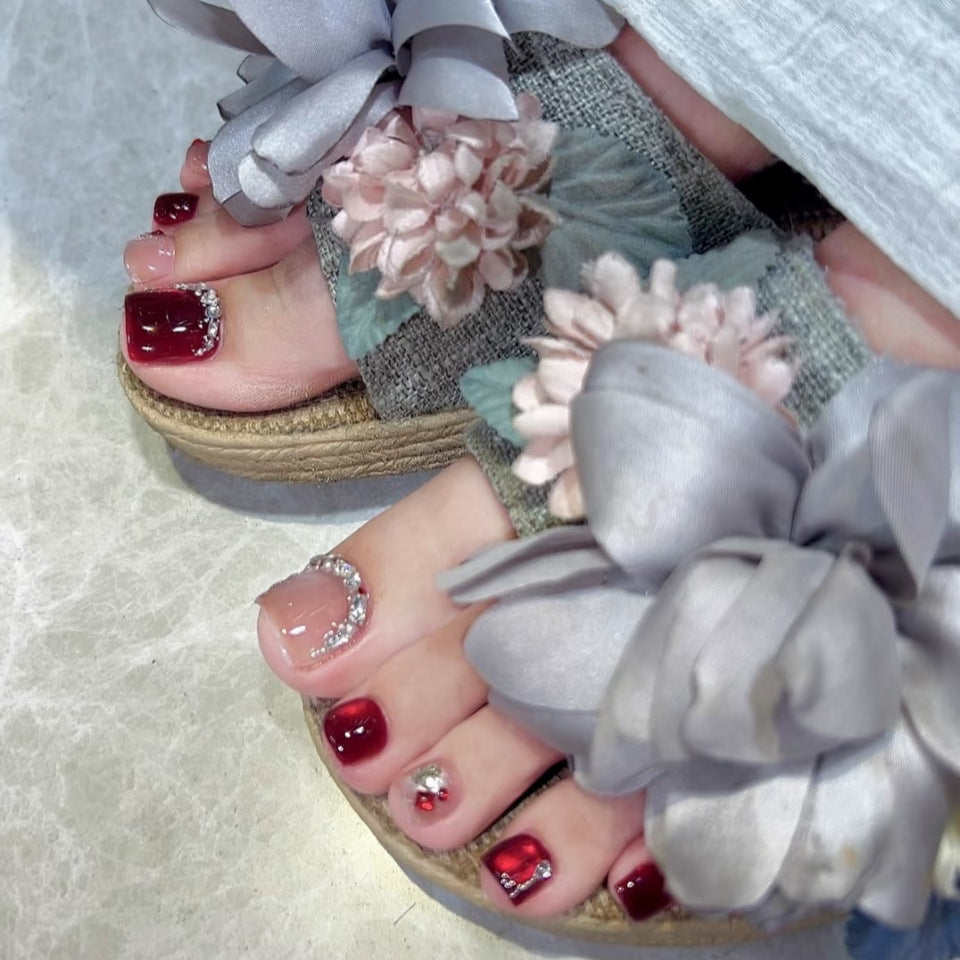 Floral Verzierten Slide Sandalen Brehn