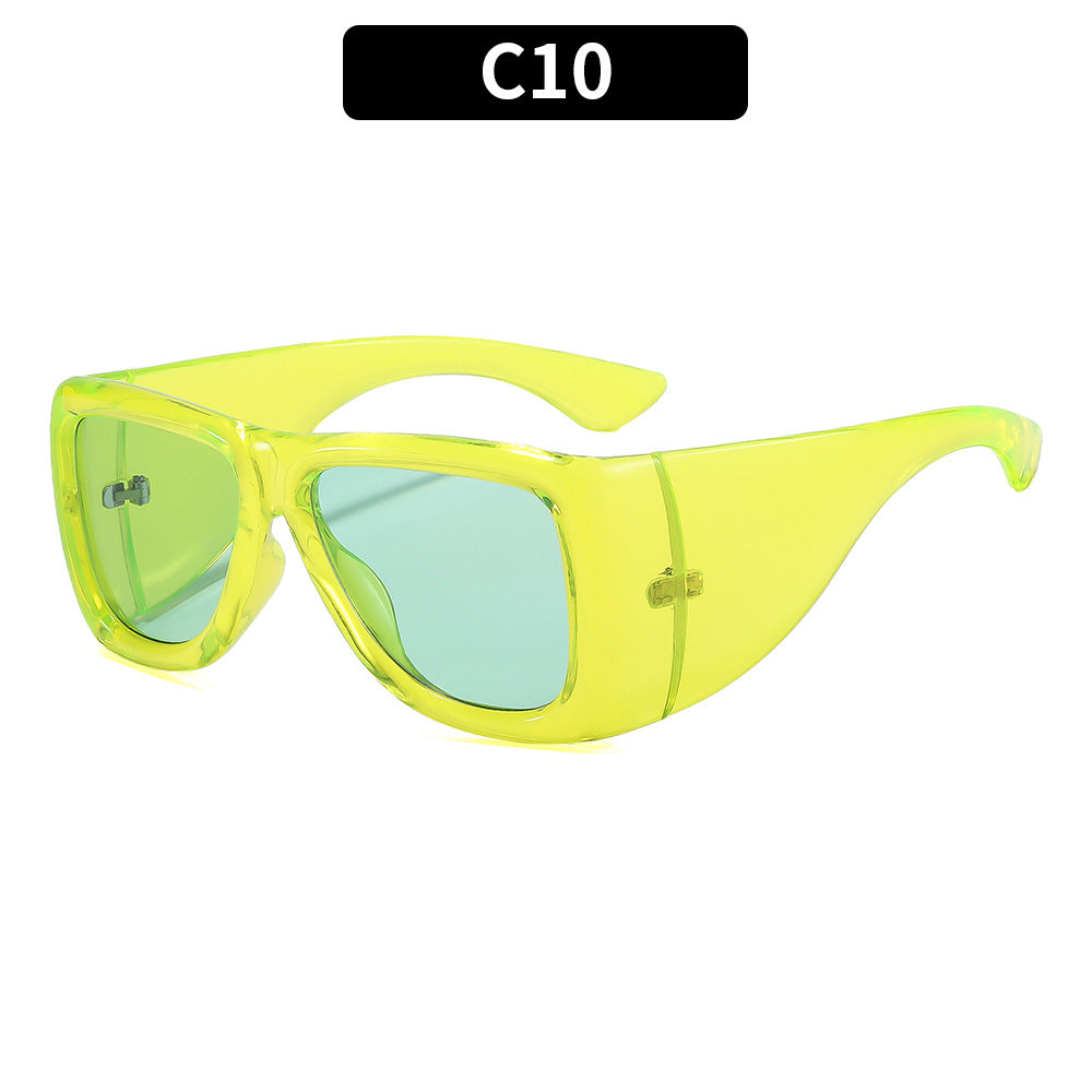 Retro Übergroße Schild Sonnenbrillen